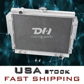 Dh Racing Parts 725086196842 All-aluminum 4row Radiator For1979-93 Dodge D/w 100/150/250/350/450 5.2l 5.9l V8