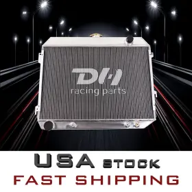 Dhr375 Dh Racing Parts 725086196873 4 Row All-aluminum Radiator For 68-74 Dodge Mopar Plymouth Big Block V8 26 Inch Core