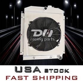 Dh Racing Parts 748958390568 3row Radiator&shroud&fan Fit 1947-54 Chevrolet Suburban/truck/suburban L6 #5100