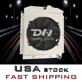5100 Dh Racing Parts 748958390568 3row Radiator&shroud&fan Fit 1947-54 Chevrolet Suburban/truck/suburban L6 #5100