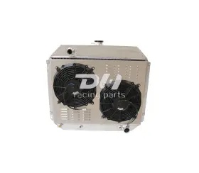 Dh Racing Parts 748958391213 For 66-79 Ford F100/150/250/350 Bronco Pickup 2.8-7.5l 3 Row Radiator&shroud&fan