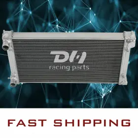 Dh Racing Parts 748958391374 Aluminum Radiator For 1982-1992 Vw Rabbit Jetta Caribe Golf Gl Gti 1.8l 1.6l L4