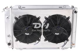 Dh Racing Parts 782160046608 For 79-93 Ford Mustang Gt/lx/svt 80-87 Mercury Cougar 3 Rows Radiator&shroud&fan