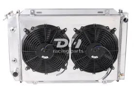 Dh Racing Parts 782160046608 For 79-93 Ford Mustang Gt/lx/svt 80-87 Mercury Cougar 3 Rows Radiator&shroud&fan