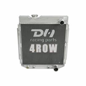 Dh Racing Parts 782160969846 4 Row Alu Radiator For Ford 1965-1966 Mustang 63-65 Falcon/mercury Comet V8