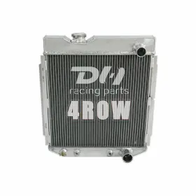 Dh Racing Parts 782160969846 4 Row Alu Radiator For Ford 1965-1966 Mustang 63-65 Falcon/mercury Comet V8