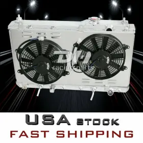 9701hofsk Dh Racing Parts Dpi2051 Aluminum Radiator Shroud Fan For 1997-2001 Honda Crv Cr-v Ex Se 2.0 L4
