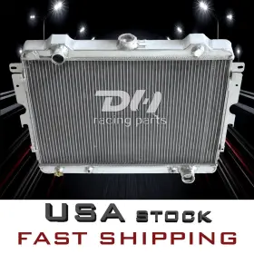 Dpi499 Dh Racing Parts Cu499 Cc499 3rows Aluminum Radiator Fits 1973-1979 1976 Dodge Dart/valiant 5.2l 5.9l V8 Gas
