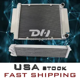 Dh22s Dh Racing Parts 3row Alu Radiator Oil Cooler For 69-95 Mazda Rx2/3/4/5/7 12a/b With Heater Pipe