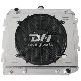 Dh Racing Parts Dhr2374 3row Radiator Shroud Fan Fit 68-74 Dodge Challenger/plymouth 5.2l V8 #2374