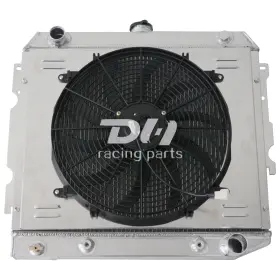 Dhr2374 Dh Racing Parts 3row Radiator Shroud Fan Fit 68-74 Dodge Challenger/plymouth 5.2l V8 #2374