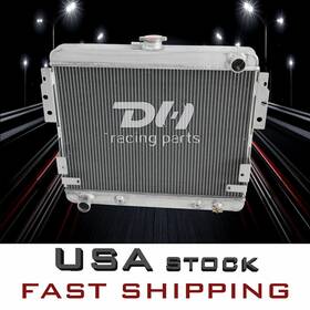 Dh Racing Parts Dhr514 Aluminum 3 Row Radiator Fit For 1975-1978 76 Ford Mustang Ii 5.0l 302cu V8 Cc514