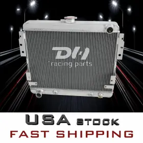 Dhr514 Dh Racing Parts Aluminum 3 Row Radiator Fit For 1975-1978 76 Ford Mustang Ii 5.0l 302cu V8 Cc514