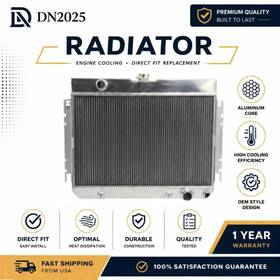 Dn2025 Fd520-2a 2row Aluminum Radiator 1963-1968 Chevy Impala Bel Air Caprice Cooling