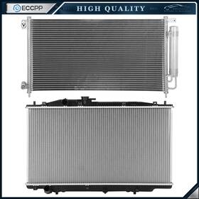 Eccpp E838070cp Aluminum Radiator And Ac Condenser Cooling Kit For 2003-2007 Honda Accord