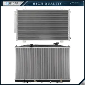 E848105cp Eccpp Automotive Aluminum Radiator And Ac Condenser Cooling Kit For 2018 Honda Odyssey