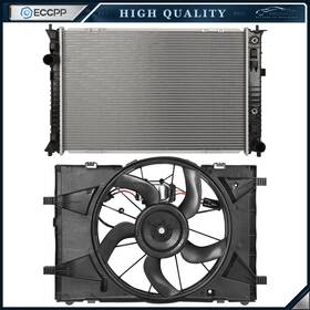 Eccpp Ec83746601cp Radiator Cooling Fan Kit For 2010-2012 Ford Fusion 2010-2011 Mercury Milan
