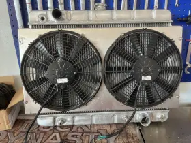 24188p Entropy 1966 - 1967 Ecp Chevelle El Camino Aluminum Radiator Dual 13 Inch Spal Fans 3000 Cfm