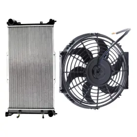 12834388 Everpartstorecs Cooling Fan And Radiator Kit Fit For 1995-1999 Subaru Legacy 2.2l