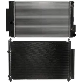 12834415 Everpartstorecs Aluminum Radiator And Ac Condenser Cooling Kit For 2008-2010 Scion Xb 2011-2015