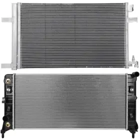 12834474 Everpartstorecs Aluminum Radiator And Ac Condenser Cooling Kit For Chevrolet Impala 2014-2016