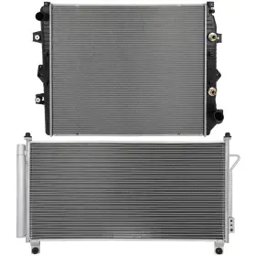 12875614 Everpartstorecs Aluminum Radiator And Ac Condenser Cooling Kit For Chevrolet Silverado 2500 Hd 16