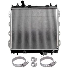 Everpartstorecs 12875650 Radiator With Universal Oil Hose Clamps Kit For 2001-2008 09 10 Chrysler Pt Cruiser