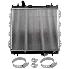 12875650 Everpartstorecs Radiator With Universal Oil Hose Clamps Kit For 2001-2008 09 10 Chrysler Pt Cruiser