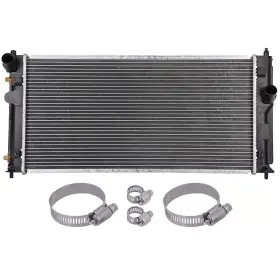 12875670 Everpartstorecs Radiator 2335 For 2000-2005 Toyota Celica With Universal Oil Hose Clamps Kit
