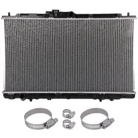 12875691 Everpartstorecs Radiator Cu2431 For 2002-2003 Acura Cl Tl With Universal Oil Hose Clamps Kit