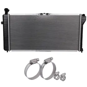12875702 Everpartstorecs Radiator With Universal Hose Clamps Kit For 94-96 Buick Regal Chevrolet Lumina
