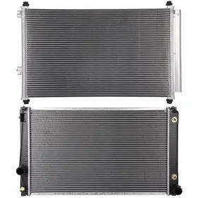 12875766 Everpartstorecs Aluminum Radiator And Ac Condenser Cooling Kit For 2006-2010 11-12 Toyota Rav4