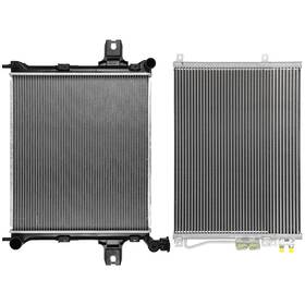 Everpartstorecs 12875886 Aluminum Radiator And Ac Condenser Cooling Kit For 2006 07 08-2010 Jeep Commander