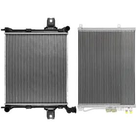 12875886 Everpartstorecs Aluminum Radiator And Ac Condenser Cooling Kit For 2006 07 08-2010 Jeep Commander
