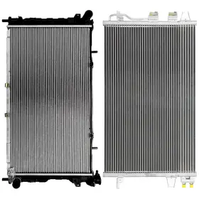 12875888 Everpartstorecs Aluminum Radiator And Condenser Cooling Kit For 2005-06 07 Chrysler Town Country