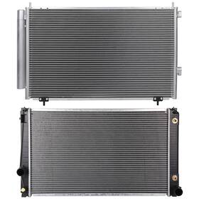 Everpartstorecs 12875910 Aluminum Radiator And Ac Condenser Cooling Kit For 2013-2015 Toyota Rav4 2016-18