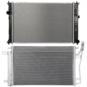 12898320 Everpartstorecs Aluminum Radiator And Ac Condenser Cooling Kit For 2007-2010 11 12 Lincoln Mkz