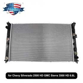 Gm3010625 Feekor Radiator With Trans Oil Cooler For Chevrolet Silverado 2500 Hd 2020-2021 V8 6.6l