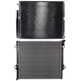 10176987 Fly-autopartsclub For 2003-2009 Toyota 4runner 4.0l V6 Aluminum Radiator&ac Condenser Cooling Kit