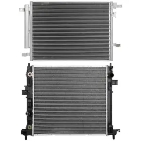 13711942 Fly-autopartsclub Aluminum Radiator And Ac Condenser Cooling Kit For 2017-18 Cadillac Cts 16-19 Ats 13711942 Fly-autopartsclub Aluminum Radiator And Ac Condenser Cooling Kit For 2017-18 Cadillac Cts 16-19 Ats