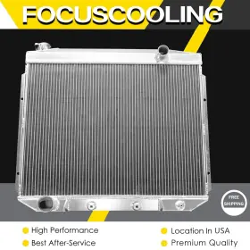 Ff5759 Focus Cooling 3 Rows Aluminum Radiator For 1957-1959 Ford Fairlane Ranchero Skyliner V8