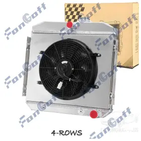 Dpi5056 Fongoff 5056 4 Row Radiator Shroud Fan For 55-57 Chevrolet Bel Air Belair Del Ray L6