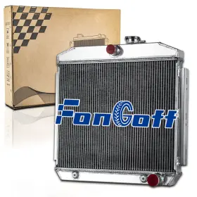 5057 Fongoff 3 Row Aluminum Radiator For 1955-1957 1956 Chevy Bel Air Nomad 210 150 V8
