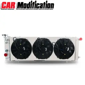 52003255 Fongoff 3 Row Radiator Shroud Fan For 1984-2001 Jeep Comanche Cherokee Xj 2.5l/4.0l