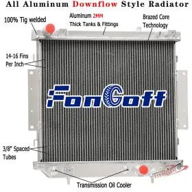52079971aa Fongoff 4row Aluminum Radiator Fit 1999 Jeep Grand Cherokee 2.7 Crd At