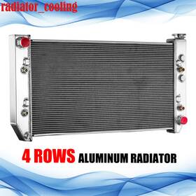 Fongoff 850cbr 4 Row Core Radiator For 1982-1986 Chevy C10 C20 C30 K10 K20 Pickup Suburban 6.2l