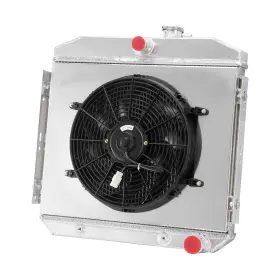 Ae5056 Fongoff 3 Rows Radiator Shroud Fan For 1955-1957 Chevy Bel Air/ Del Ray/ 150 210 3.8l