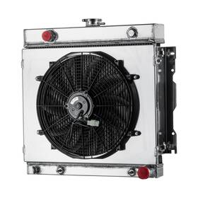 Fongoff Ae511 Ec511 3-core Radiator Shroud Fan Fit 70-79 Dodge D/w 100 200 Ramcharger Pb300 Van 5.9l