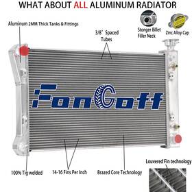 Fongoff Ae618 Ec618 4-core Radiator Fit 1988-1997 1989 Chevy Gmc C/k 1500 2500 3500 5.0l 5.7l 28 Inch W