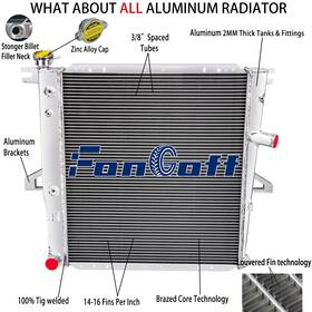 Fongoff Array2173 4-row Aluminum Radiator For 1998-11 Ford Ranger Explorer Xlt 2.3l/4.0l L4 V6/gas
